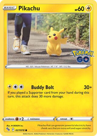 Pikachu - Pokémon GO