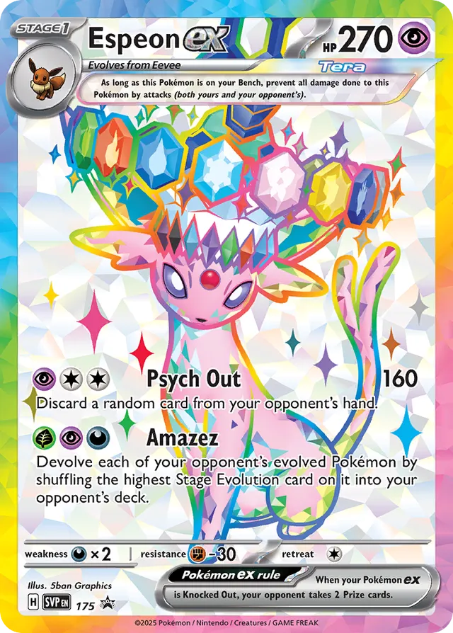 Espeon ex - Scarlet & Violet Black Star Promos