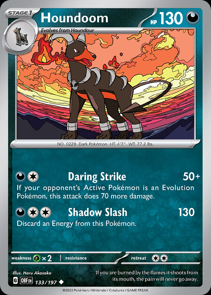Houndoom - Obsidian Flames