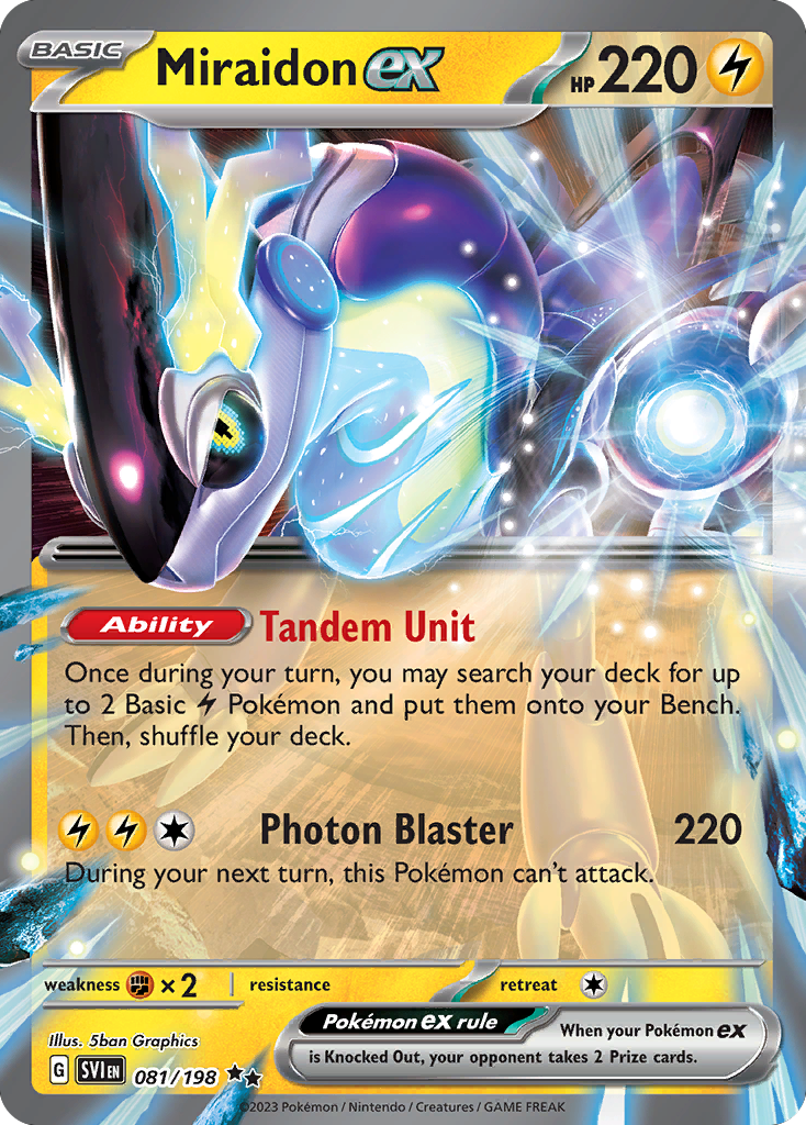 Miraidon ex - Scarlet & Violet