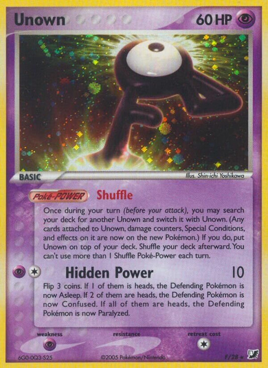 Unown (F) - EX Unseen Forces